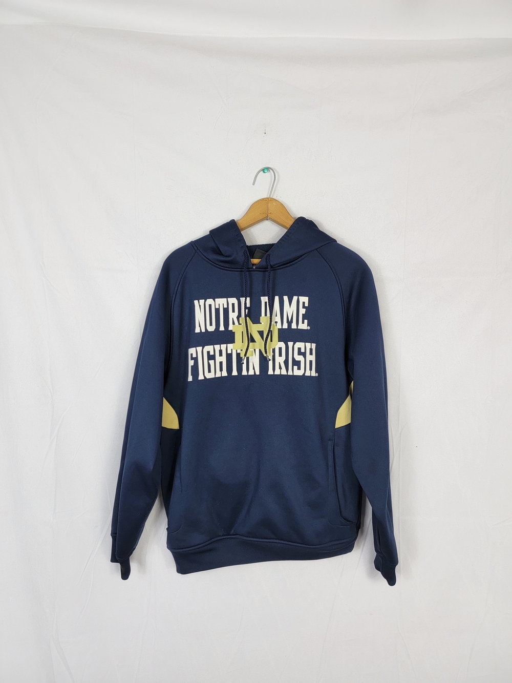 Men's Medium Notre Dame Fightin' Irish Navy Hoodie Sweatshirt